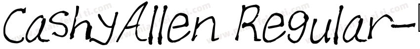 CashyAllen Regular字体转换